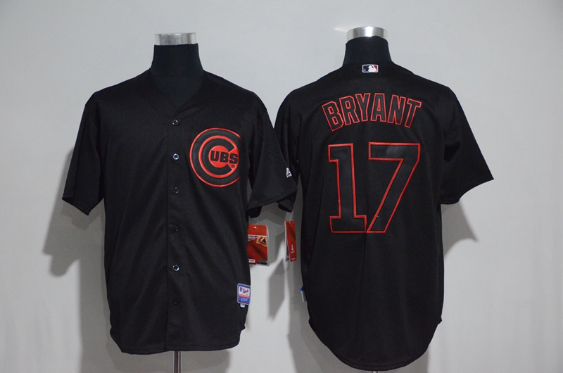 2017 MLB Chicago Cubs #17 Bryant black jerseys->->MLB Jersey